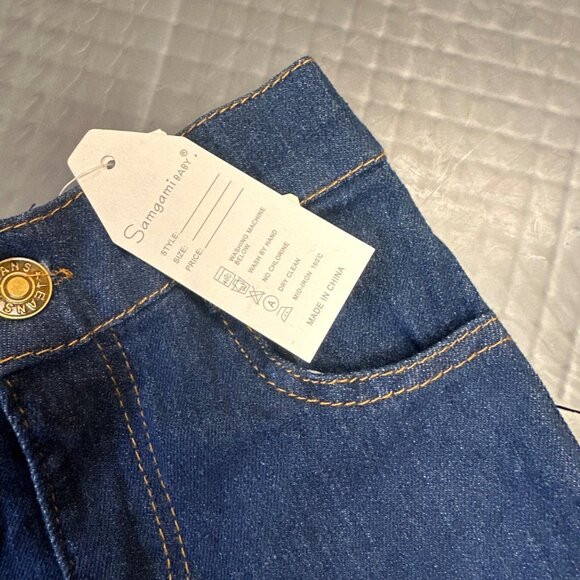 SAMGAMI BABY NEW RUFFLE FLARE JEANS 12-18 MONTHS - Picture 3 of 9